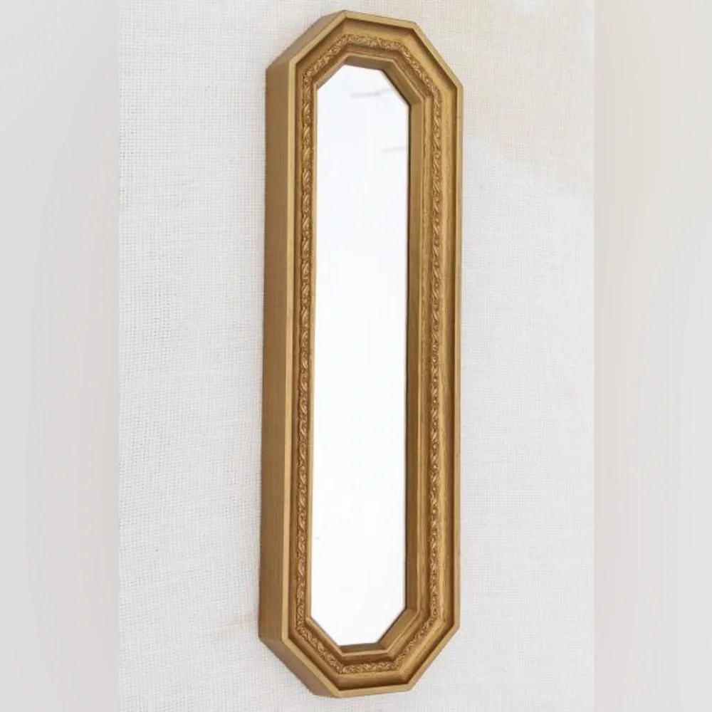 Homco Syroco Vintage  Rectangle Plaque Gold Bronze Tone Set of 2